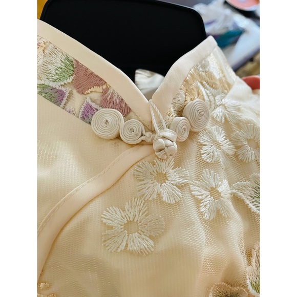 Floral 3/4-Sleeve A-line Cocktail Dress - Picture 3 of 9